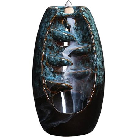 Backflow rökelsebrännare, rökelse vattenfall keramik aromaterapi