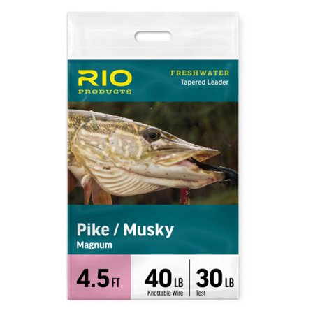 Rio Pike/Musky Stealth Leader 6ft - 30lb / 80lb Fluorocarbon