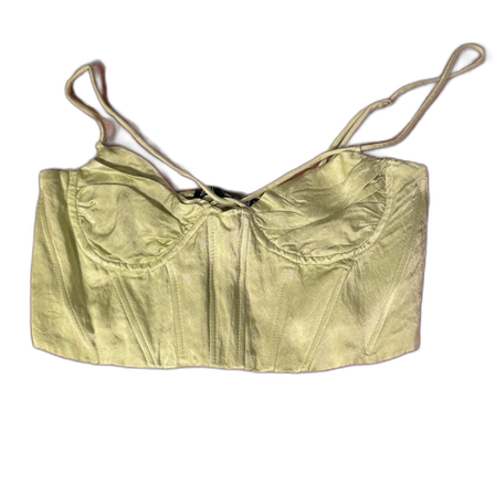 Ljusgrön korsettopp från Zara