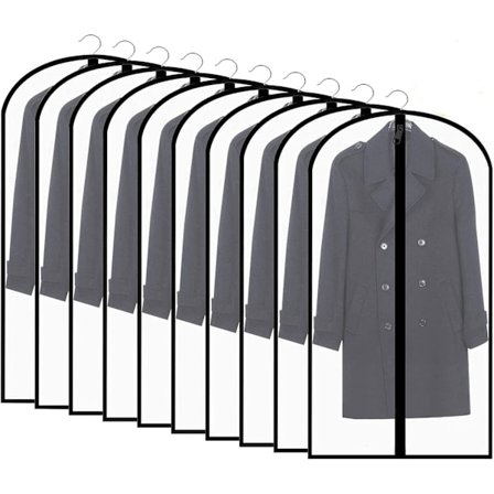 10 stk. tøjbetræk med lynlås, støvtæt mølsikkert tøj