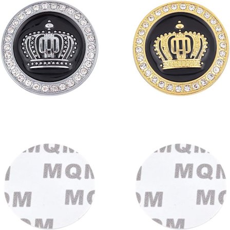 2 stk 3D Prinsessekrone Legering Metall Bilklistremerke Prinsessekrone