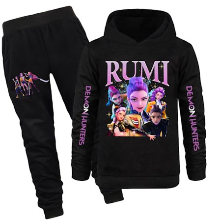 Kpop Heksejegere Barne Genser Hettegenser Bukse Sett