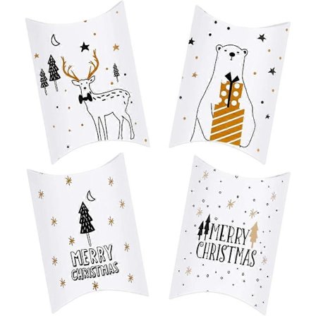 20 stk. Julegaveeske Kakeboks Sjokoladeboks Liten eske for Julegave Juledekorasjon