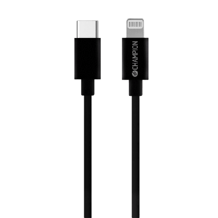 Champion Nordic Usb-c Till Lightning Kabel 1m Övriga tillbehör Svart 1 meter