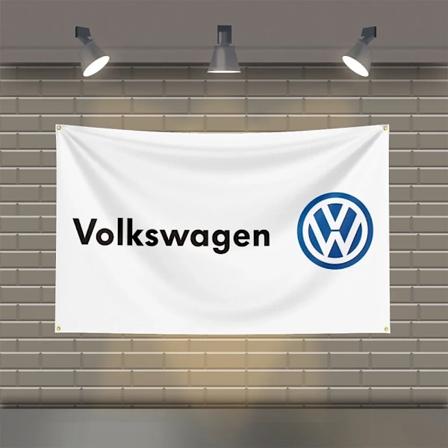 3x5 Ft V-Volkswagens Racing Flag Polyester Trykt Bils Flag til Værelse Garage Dekoration ZZ2856 120 x 180cm