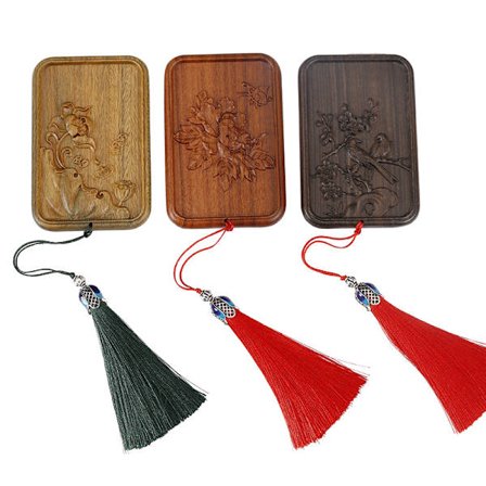 Fick spegel vintage smink spegel trä snideri mönster