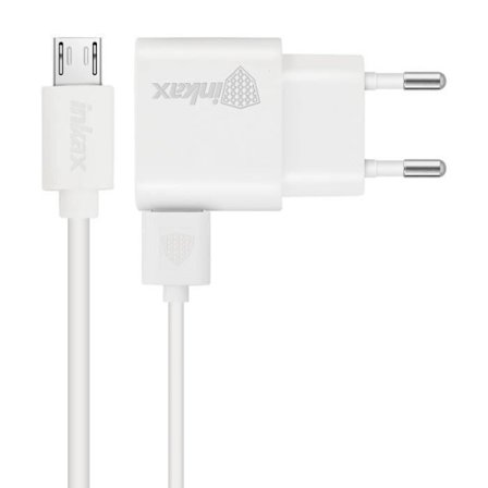 Laddare - Inkax - 1A - Micro USB-kabel - Vit - 1m