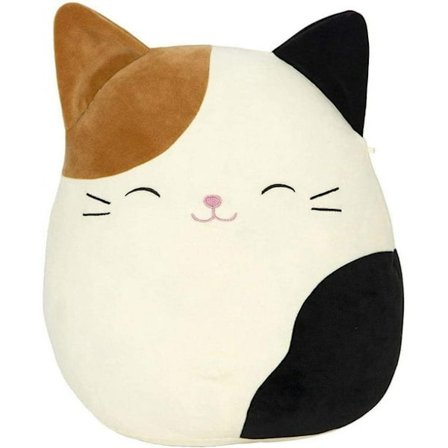 Squishmallows - 19 cm Cam Calico Kat - Hyggelig krammeven til sengetid, rejser og leg