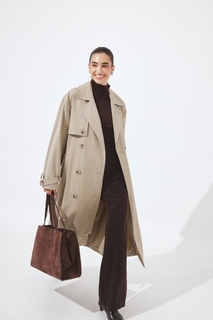 NA-KD Oversize-Trenchcoat - Trenchcoats - Beige - EU 38
