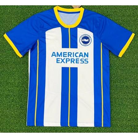 Ny vintage blå och vit Brighton Football Training T-shirt Owen NO.7 M
