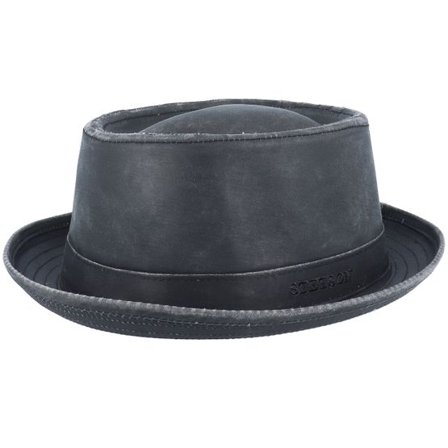 Stetson - Svart porkpie Hatt - Odenton Black Pork Pie @ Hatstore