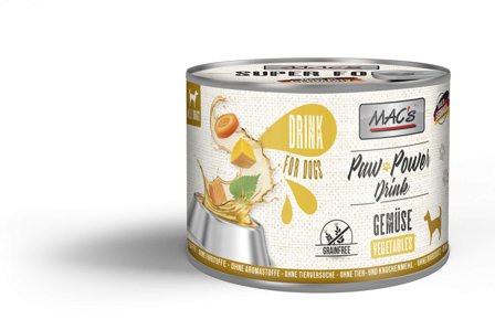 Mac's Paw Power Drink, Grønnsaker Våtfôr til Hund - 200g
