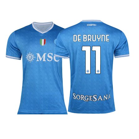 25-26 S.S.C. Napoli Kotipaita N:o 11 DE BRUYNE Jalkapallon harjoituspaita S-2XL