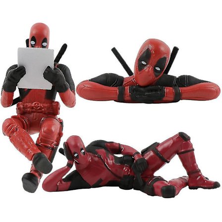 3 st Deadpool Marvel-filmer Figurer Leksaker, Samlarmodell Dockbord Dekoration Dekor Hyllprydnader Present till fans