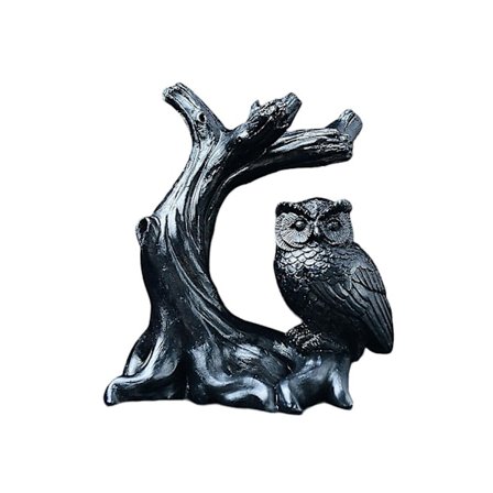 Kugle Display Stand Kugleholder Ugle Figur Statue Kuglestand Festartikler Hvid-WELLNGS