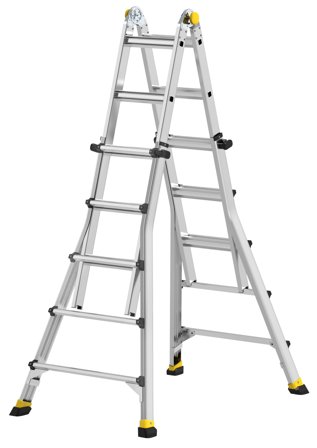 W.steps C1-5,1 T Kombistege teleskopisk, 1450 mm 9+9 Steg, Stegar