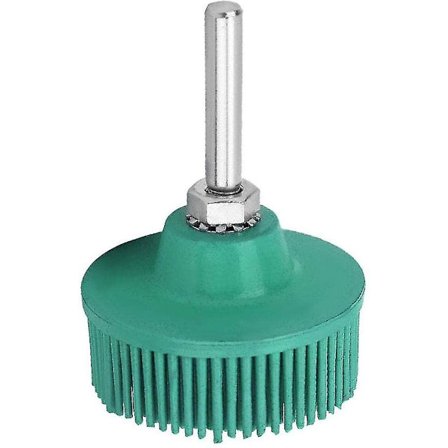 Slipborste Borstskiva Gummipoleringsskiva Rostborttagning för elektrisk borr för att ta bort rost från grader Medium (mörkgrön)