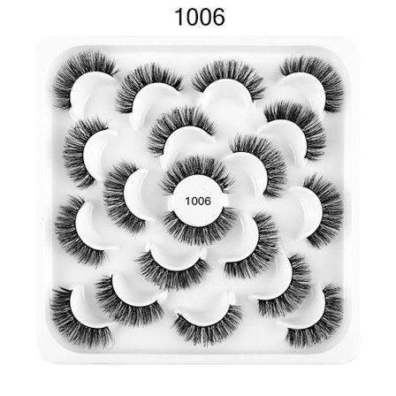 10 par Russian Strip Lashes Lösögonfransar 1006 1006