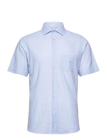 Bs Gandia Casual Modern Fit Shirt Shirts Linen Shirts Blå Bruun & Stengade*Betinget Tilbud