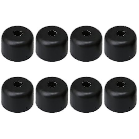 8 stk. 50 mm Diameter Sorte Plast Sofaben For Møbler Bord Stol Ben (ruipei)