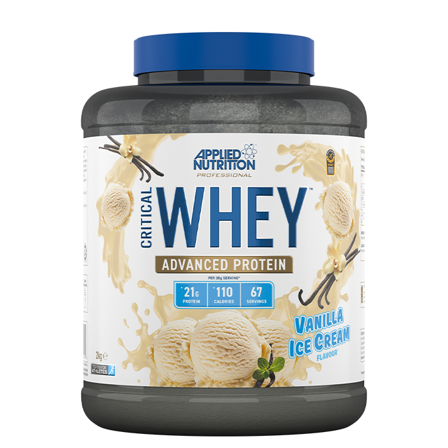 Valleprotein Applied Nutrition Critical Whey Whey Protein 2 kg, Vanilla Ice Cream - Bodyman.dk
