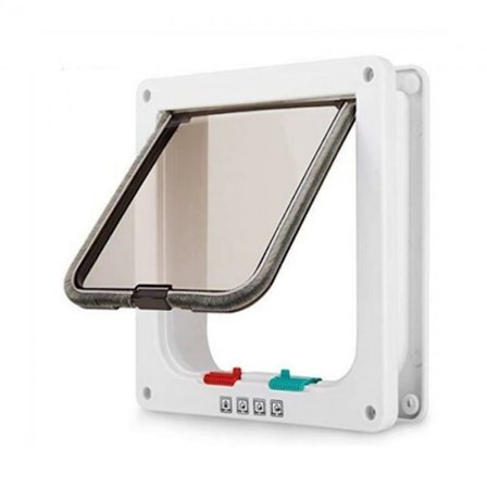 Smart kattelem hvid farve 25x23.5x5.3cm Praktisk til installation