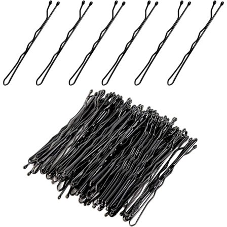 Hårnåle, 100 stk. Hårnåle til kvinder, 5 cm flade hårklemmer, metal B