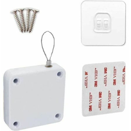 (Set om 2) Automatisk dörrstängare utan punktering med 800G förstärkt ståldraglina Multifunktionell automatisk dörrstängare för sovrumsautomatisk dörr