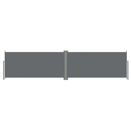 Vidaxl Infällbar Sidomarkis Antracit 140x600 Cm Antracit