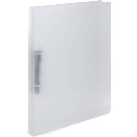 Ringpärm A4 genomskinlig ljusgrön, smal, 2 ringar, 25 mm bred