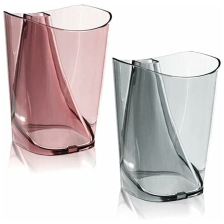 2-pack badrumstumbler med 45° inre slits för tandborsthållare
