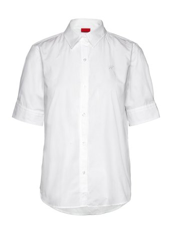 The Summer Shirt Kortermet Skjorte Hvit HUGO*Betinget Tilbud