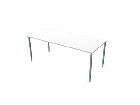 LANAB DESIGN Skrivbord Fristående 180x80cm vitlaminat/grå - Lyreco - Kontorsmöbler och inredning - Bord och hurtsar - Skrivbord - Fasta