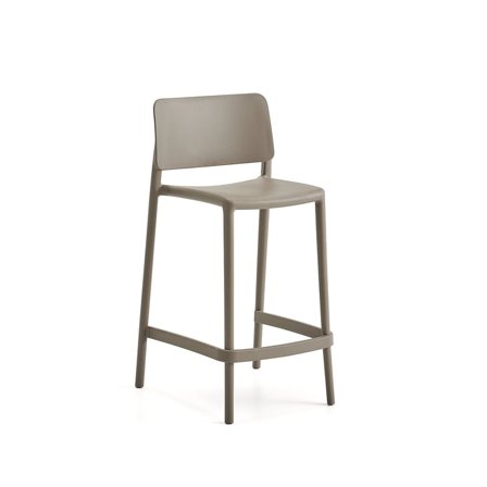 Bar chair RIO, seat height: 650 mm, taupe