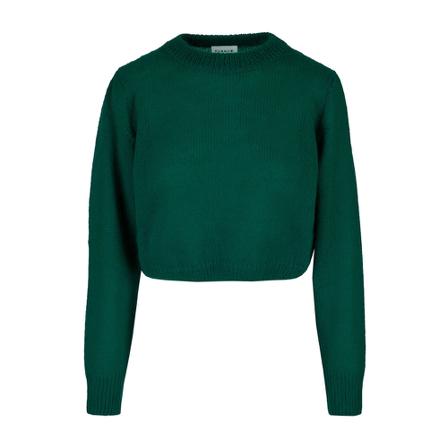 P.a.r.o.s.h. Round-neck Strik Grøn, Dame Striktrøjer