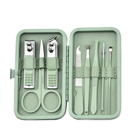 Män Kvinnor Nagelklippare Set 8 i 1 Manikyr Kit Personal Care Tool