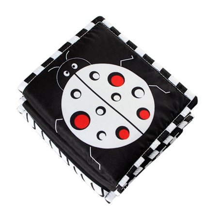 Svart-hvitt høy kontrast myk bok Høy kontrast baby leker Baby myk bok for tidlig utdanning