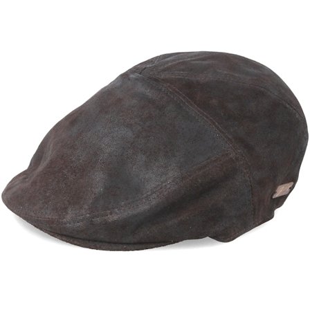 Bailey - Brun flatcap Keps - Lazar Dark Coffee Flat Cap @ Hatstore