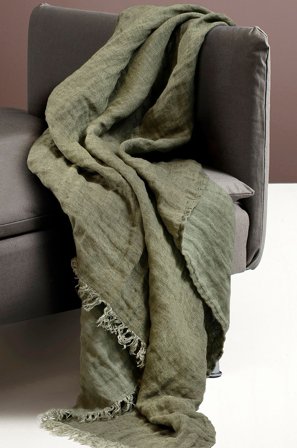 Himla - Pläd Hannelin - Grön - Filtar & plädar - Från Homeroom