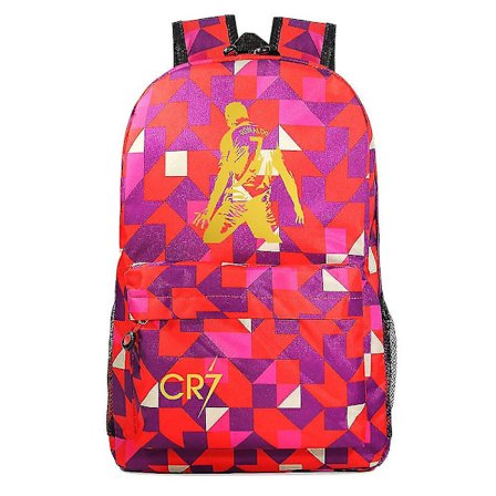 Cr7 Ryggsäck USB-laddning för pojkar och flickor, Laptop skolväskor med stöldskyddslås, Rese-Mochila