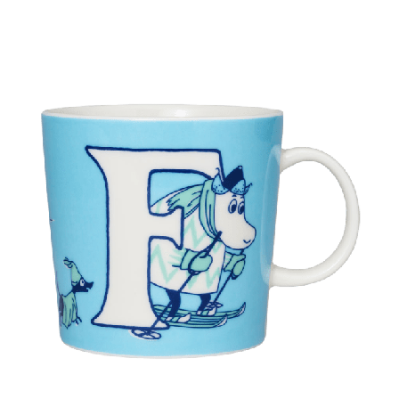 Arabia Muminmugg 40 cl ABC F Kök & matlagning Blå 0,4 L