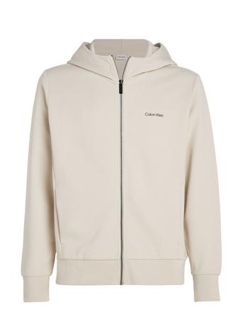 Micro Logo Repreve Hoodie Jacket Beige Calvin Klein