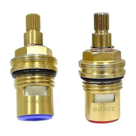 2 stk. vandhaneventiler udskiftning universal skivepatron indsats vandhaneventil kvart drej 1/2 " messing keramiske vandhaneventiler udskiftning