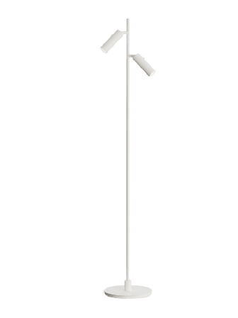 Herstal Golvlampa Pipeline Dubbel Lampor Unisex Vit