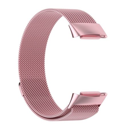 Fitbit Charge 5 milanese klockarmband i rostfritt stål - Rosa