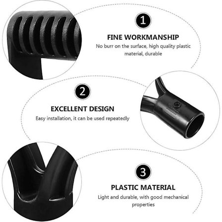 2-pack Plast D-Handtag Spadehandtag för Snöskyffel, Kratta, Spade, Snöröjning, Trädgårdsredskap