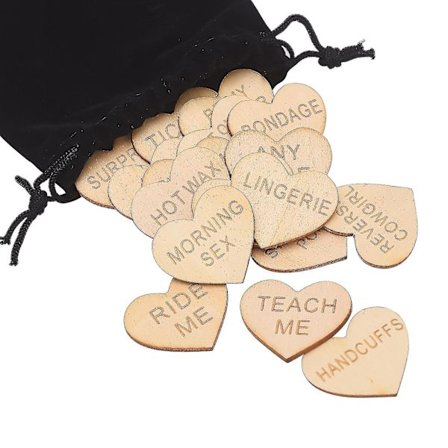 Kul presenter till dejtkväll, roliga presenter, hantverkstillbehör, hjärtbordsspridning, roliga brickor, festdekoration eller älskare trähänge, Alla 