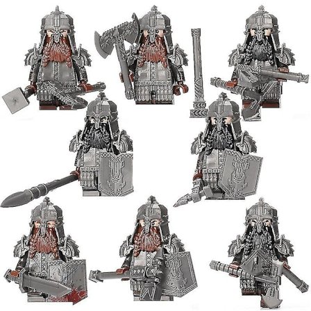 Ringenes Herre Dverg Hobbit Antikkens Roma Soldat MOC Militære Byggeklosser Actionfigur [YATOY]