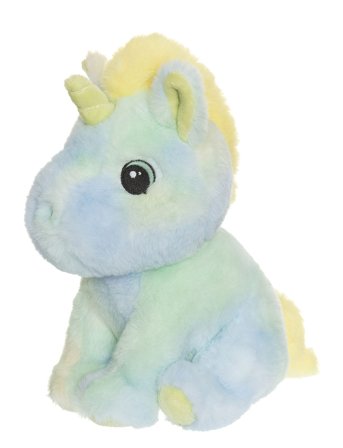 Unicorn, Rainbowcoloured, Yellow Blue Teddykompaniet