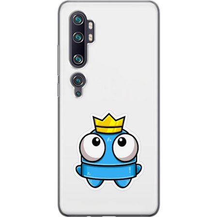Kompatibelt Mobildeksel til Xiaomi Xiaomi Mi Note 10 Pro Blå tegneseriefigur med krone og store øyne i leken kongelig stil